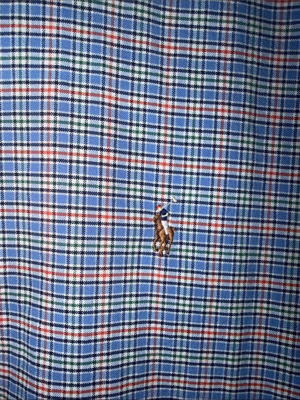 Ralph Lauren Blue and Pink Checked Dress Shirt - Picture 3 of 5